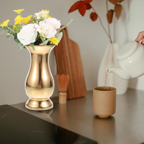Vase en acier inoxydable Alasum 700ml design moderne et durable pour decoration table - 8