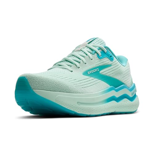 Brooks Men’s Ghost Max 2 Neutral Running & Walking Shoe - Honeydew/Blue/White - 9.5 Medium