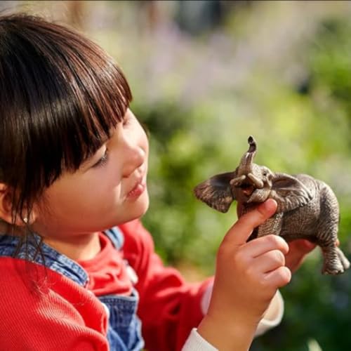 Image of FUNFOB Elephant Figurine Toy Figure Width-20cm Forest Animal Toys for Kids & Adults PVC| Animal- Ele Phant