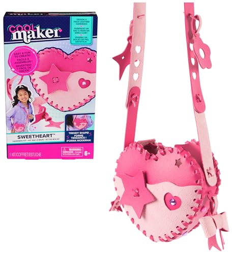 Cool Maker, Kit Borsetta Sweetheart, Crea Una Borsetta a Spalla in Similpelle, Kit Giocattoli artistici, Giocattoli per Bambini e Bambine dai 6 Anni in su