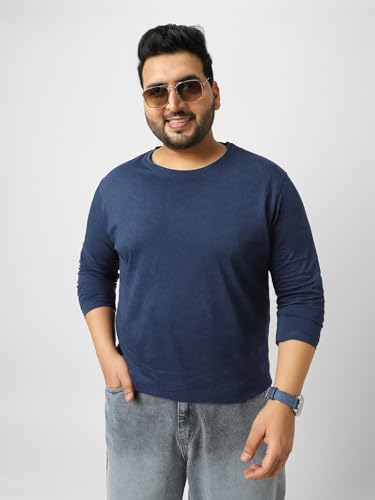 Image of Urbano Plus Men's Printed Full Sleeve Regular Fit Cotton T-Shirt