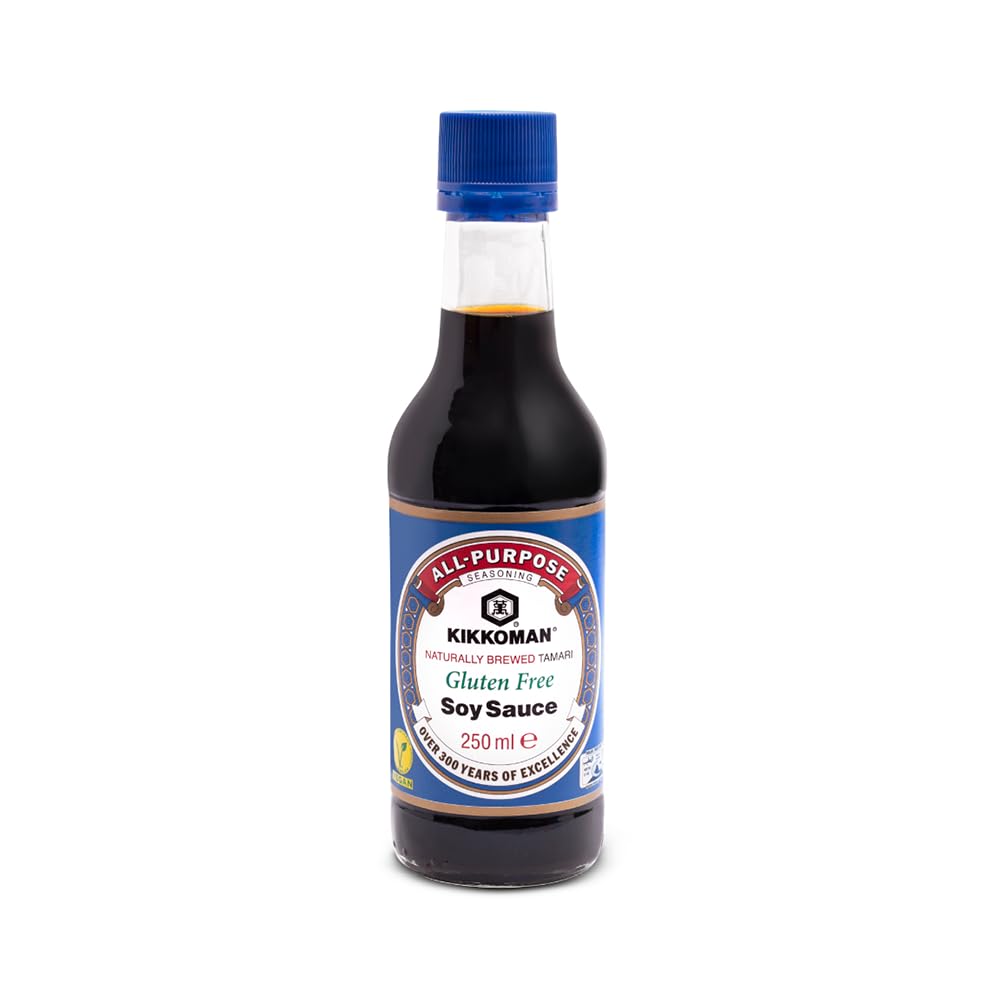 Kikkoman Salsa de Soja Sin Gluten, Fermentación Natural, 250 ml