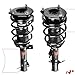 A-Premium Front Complete Struts Compatible with Mini Cooper [1.6L] 2007-2015, w/o Sports Package & Electronic Adjustable Suspension - 2x Replacement Suspension Shock Absorber with Coil Spring Assembly