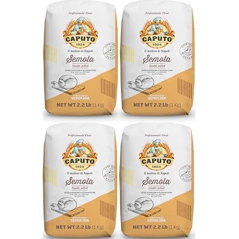 Antico Molino Caputo Semola Di Grano Duro Rimacinata (Reground Semolina Flour) - Pack 4 Cover