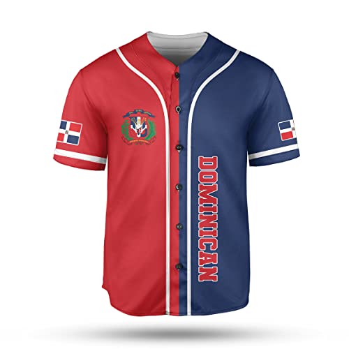 Camiseta personalizada de béisbol República Dominicana MonkeyVan para hombre y mujer DMN1 multicolor miniatura 2