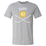 Connor Zary Shirt - Connor Zary Calgary Sticks WHT (Heather Gray, Large)
