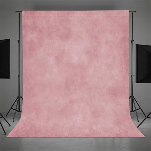 LIVUCEE 8X10FT Abstract Pink Portrait Photography Backdrops with Pocket on Top for Professional Photo Studio Booth Props(No Stand)