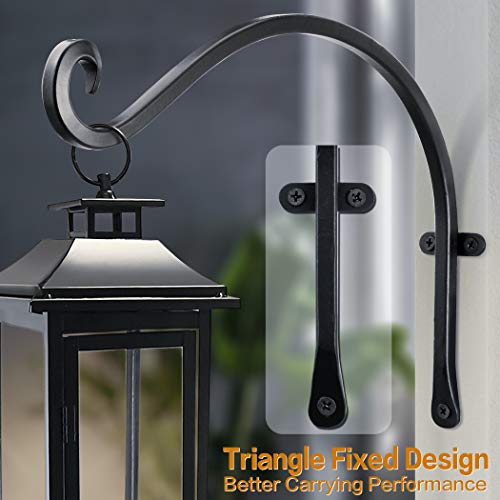 image for Lifyzoon Hanging Plant Brackets Outdoor: 12-Inch Hanging Plant Hangers