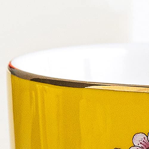 8-Pieces-Porcelain-Tea-Set-Coffee-Cup-and-Saucer-Set-Coffee-Cups-Set-Vintage-Yellow-Cappuccino-Mugs-with-Spoons-220ml