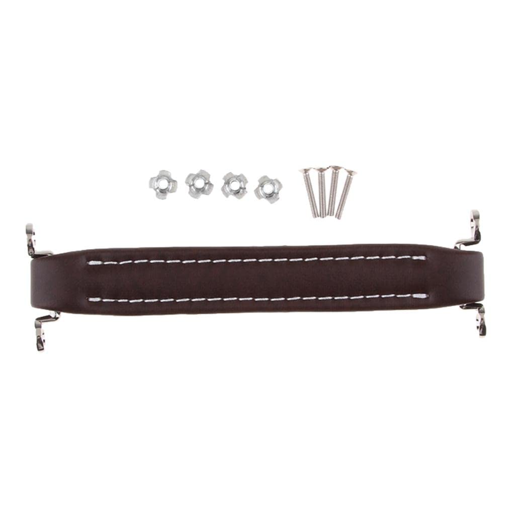 Vintage Style Guitar AMP Amplifier Leather Handle with White Stitching and Screws #3, Pack of 1-picture-21