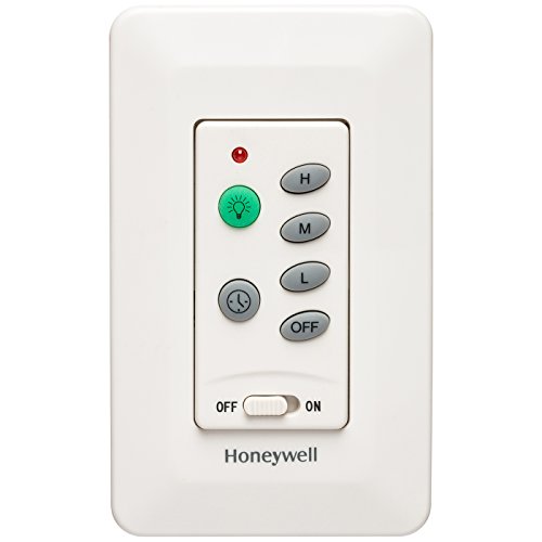 Honeywell 40014-01 Universal Wall Mount Control for Ceiling Fans, Cream