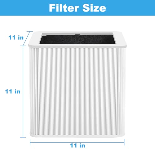 (1-Pack) 211+ Replacement Filter Compatible with Blue Pu-re 211+ Air Cleaner Purifier Series, 2 Stage Filtration System of H13 True HEPA and Activated Carbon Filter by DENGESON - Used condition - Image 4