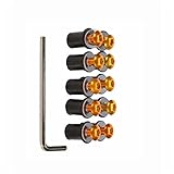 -Materiale: alluminio billet. Fissaggio per motocicletta Moto Parabrezza Bulloni Carenatura Montaggi Viti Per Benelli TNT600 TNT300 TNT 600 300(Gold)