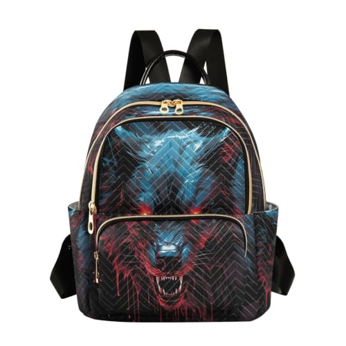 Sac à dos Loup Noir En Colère pour éviter les sacs lourds en voyage