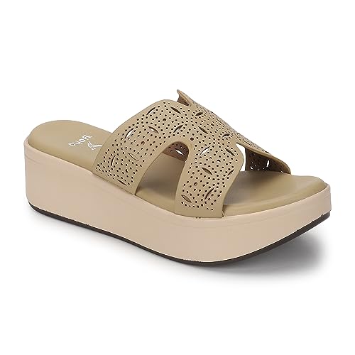Image of YOHO Comfortable Wedges For Women | Latex Cushioning | Stylish & All Purpose | Vibrant Color | Travel Friendly | Modern Design
