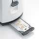 SEVERIN Doppel-Langschlitztoaster mit Brötchenaufsatz, für 4 Brotscheiben, zum Toasten, Auftauen und Erwärmen, Kunststoff, Grau, Weiß, 1.400 W, AT 2234