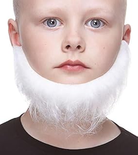 Self Adhesive Morman Fake Beard for Kids, Novelty, Realistic False Facial Hair, Costume Accessory for Children