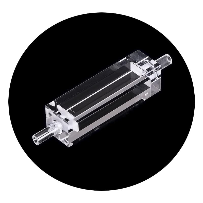 Quartz Flow-through Cuvette With Threaded Connectors Threaded Conn