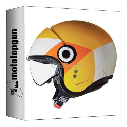 Casque moto jet Nolan N21 noir orange taille XXS idéal pour le commuting urbain