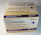 Insulin Syringes U-40 1mL 28G Disposable Sterile Diabetic Veterinary Use Syringe Pack – Single Use Syringes with Clear Markings for Accurate Dosing – 100 Count