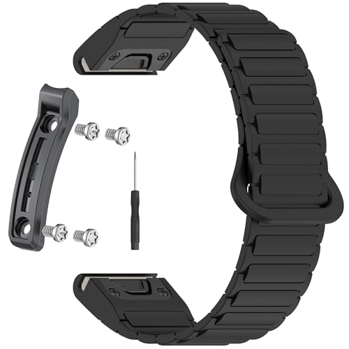 Garmin Fenix 8 Pro�AFenix 8�ATactix 8�AQuatix 8 Watch�T�C�h�o���p�[�X�g���b�v�A�l�W&���C�N�C�b�N�����[�X�o���h�o���h���ɑΉ��B���������̏Փ˖h�~�G�b�W�A�I�����W�܂��̓K�����^���O���[�A�}���`�J���[�X�g���b�v�I