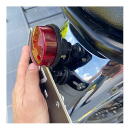 Feu de frein moto support universel de plaque d'immatriculation feu stop
