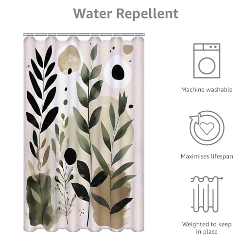 Rideau douche 120x120cm beige usine lavable imperméable - 3