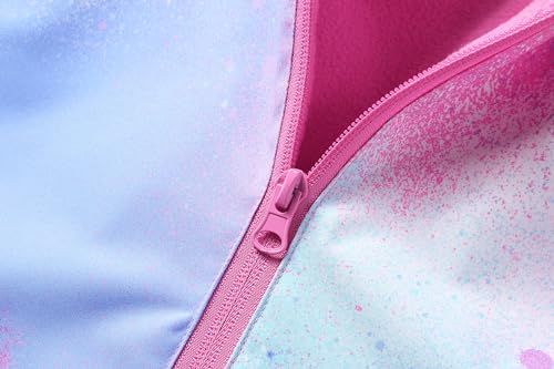 Image of MGEOY Kids Rain Jacket, Waterproof Lightweight Hooded Windbreaker for Boys Girls 4-14Y