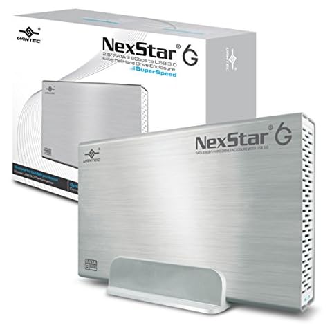 Vantec 3.5-Inch SATA 6Gb/s to USB 3.0 HDD Enclosure, Silver (NST-366S3-SV) Cover