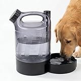 Portable Dog Travel Water Bottle 84 oz, Large Dog Water Bottle Bowl Dispenser, Leak Proof Pet Water Bottle for Dogs, Camping Hiking Walking Beach Car Outdoor Essentials