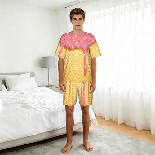 Pyjama 2 pièces homme léger pour nuits d'été fraîches
