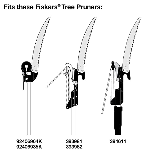 Fiskars 93336966K Tree Pruner Replacement Saw Blade, For Fiskars Tree Pruner, 15 Inch Saw Blade, Silver #TOP3