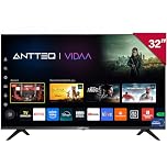 Antteq Vita V32-AH3Q1L Smart TV 32 Pouces (80cm), Vidaa OS Télévision avec Appli Mobile,APP Store,Share to TV, Molotov/Netflix/DAZN/WiFi,HDMI,2025