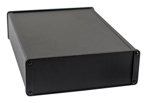 1457T2201EBK - Metal Enclosure, EMI/RFI, Small, Extruded Aluminium, 56.92 mm, 168.46 mm, 231.15 mm, IP54 (1457T2201EBK)
