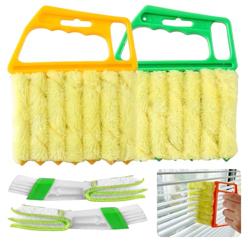 HAOHOMIO 4Pcs Blind Cleaner Duster Tool Set with 7-Finger...