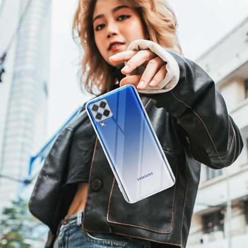 Image of Jkobi Back Cover for Samsung Galaxy M62 (Silicone Clear Shockproof Case with Camera Protection | Soft and Flexible | Transparent)