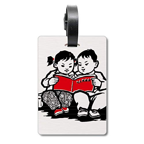 Label identification bagage à motif patriotique pour sac enfant