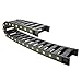 Aexit R55 25mm x 103mm Plastic Open Type Cable Wire Carrier Drag Chain 1M Length for CNC Black (4aa7c17bc583f0f1a5c8d8d4889d9fe7)