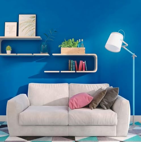 Image of ONETON Peel and Stick Royal Blue Matte Contact Paper Waterpoof Self Adhesive Decorative Wallpaper for Wall Kitchen Wallpaper for Bedroom (ROYL Blue MATT WP, 24x50 inch)