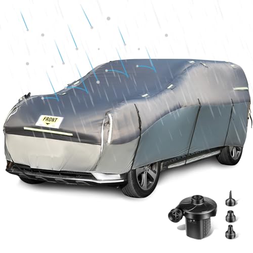 Sewinfla Thicken Inflatable Hail Protector Car Cover, Full Car Cover Protector Anti-Hail Car Cover for 166