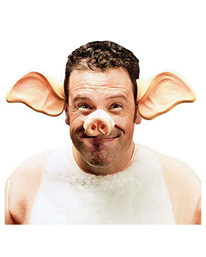 Horror-Shop Schweine Ohren als Haarreif - Kostümzubehör für Fasching & Karneval