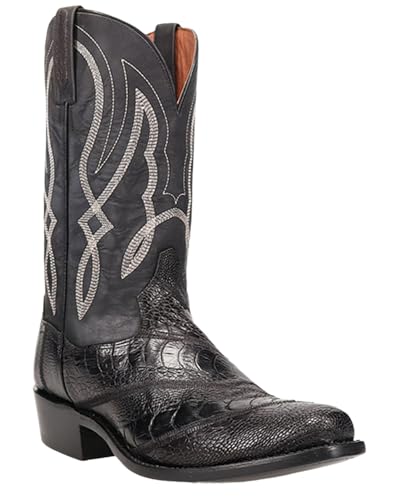Dan Post Men's Exotic Ostrich Leg Western Boot Square Toe - Dps1119