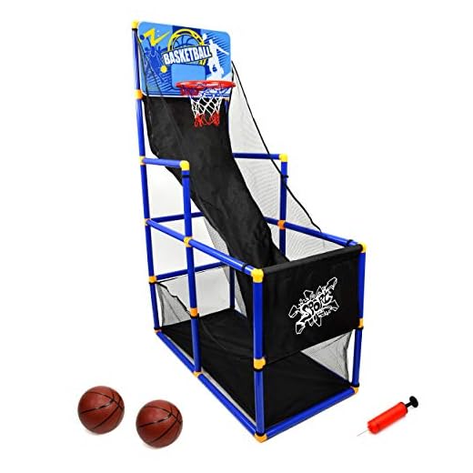 Jimmy's Toys Arcade Basketball Full Size Kids Game - Indoor Mini Basketball Shooting Game for Children