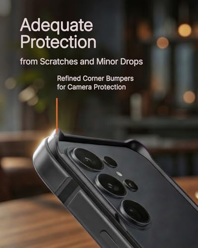 Image of RAEGR Case | Anodized Aluminum Bumper | Edge Armor Protective Minimal Case Designed for Galaxy S26 Ultra (2026) - Black RG10657