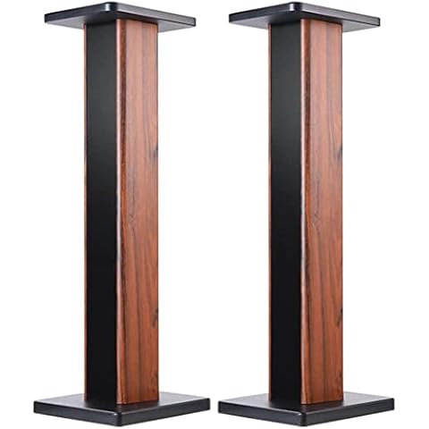 bimiti 36 Inch Wood Grain Speaker Stands Cover