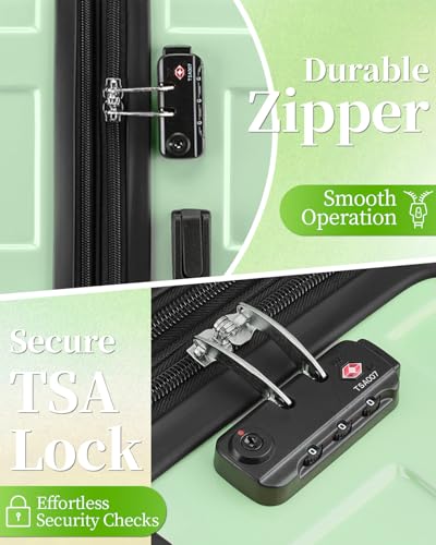 Image of Carry On Luggage 20 Inch With Spinner Wheels, Hardside Suitcase with TSA Lock, Expandable Carry On Suitcase for Women