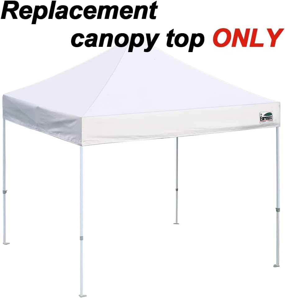 Image of Eurmax USA 10x10 Pop Up Canopy Replacement Top,Universal Instant Canopy Cover ONLY,Heavy Duty UPF 50+ UV Protection,Water & Wind Resistant Tarp,30+ Colors,Bonus 4 Sand Bags (Hi-Vision Orange)