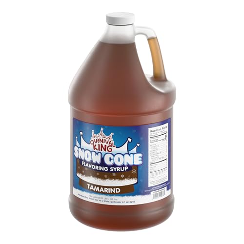 Carnival King Snow Cone Syrup 1 Gallon - Delicious Shaved Ice Flavoring for Slushies, Machines &amp; Parties (Tamarind)