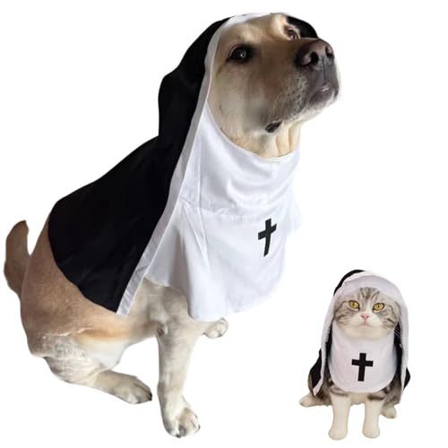 Disfraz de monja para perro o gato 2XL
