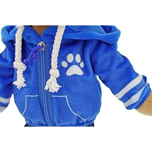 Playtime by Eimmie Plushible Rag Doll Dog – Soft Dolls for Baby Boy, Girls, Toddler & Infants – Stuffed Animal Rag Doll Plush Toys- Washable Fabric – Sensory Toys – 14 Inch Stuffed Dog with Clothes